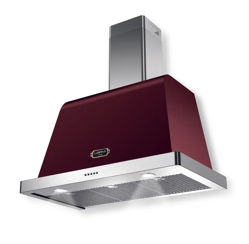 lofra-dolcevita-90-hotte-bordeaux-bronze-800-m3-h image 1