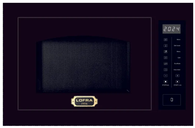 lofra-fmrnm6t25me-micro-ondes-grill-25-l-noir-900-w image 1