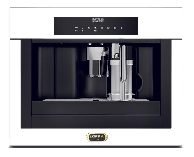lofra-ybrpb66t-machine-caf-encastrable-blanc-perle-laiton image 1