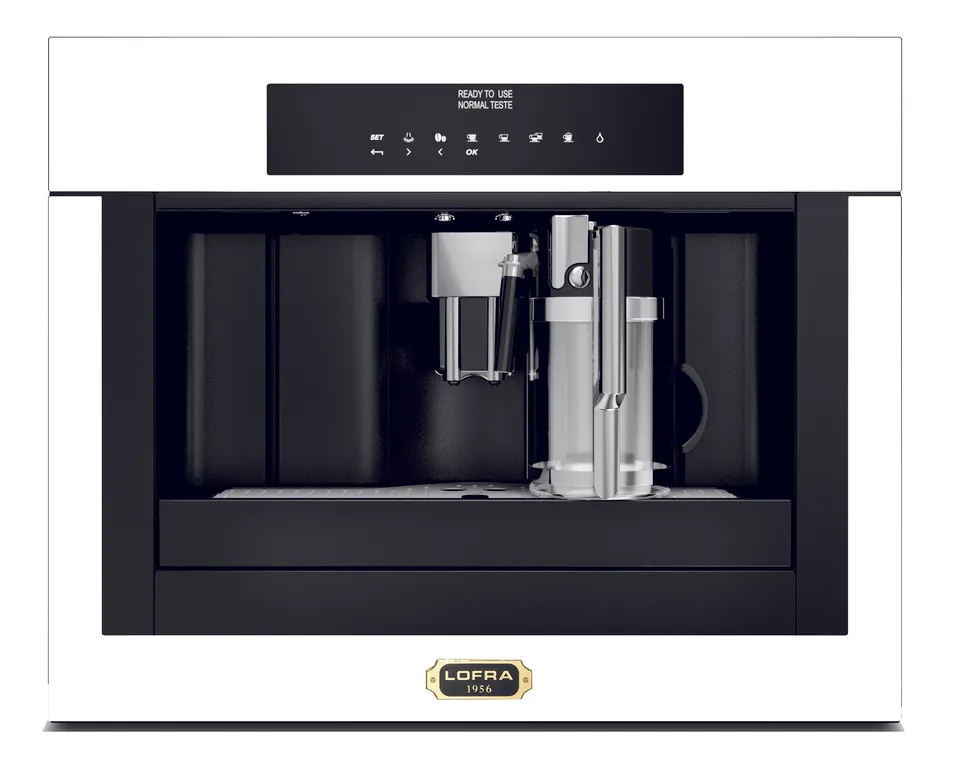 lofra-ybrpb66t-machine-caf-encastrable-blanc-perle-laiton image 1