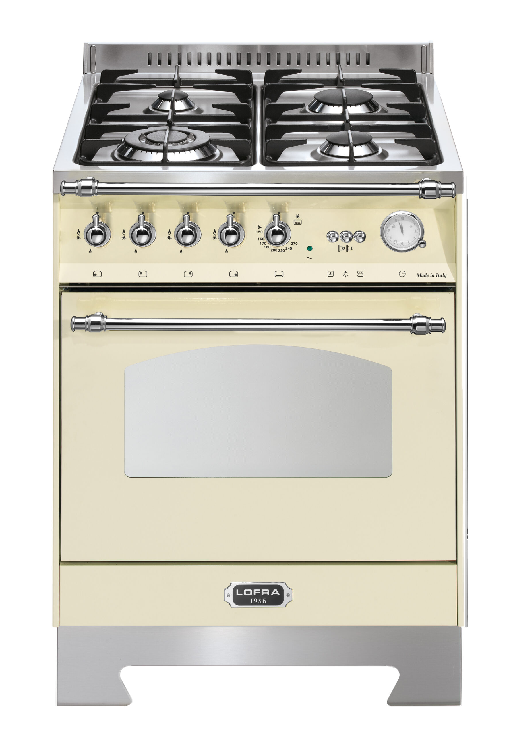 lofra-dolcevita-rbi66gvgt-c-cuisini-re-60-cm-ivoire-chrome-gaz image 1