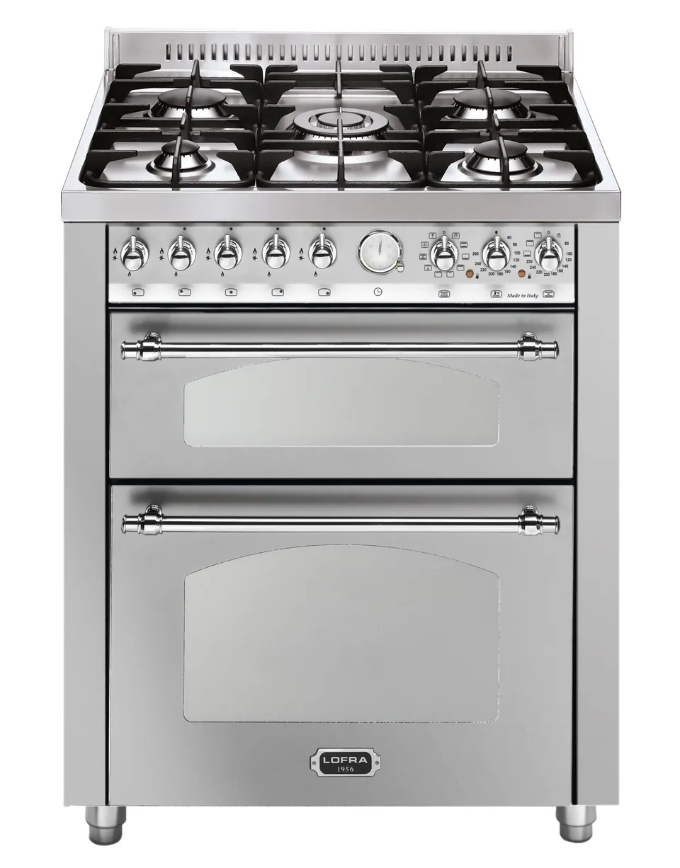 lofra-dolcevita-rsud76mfte-ci-cuisini-re-inox-5-feux-chrome image 1