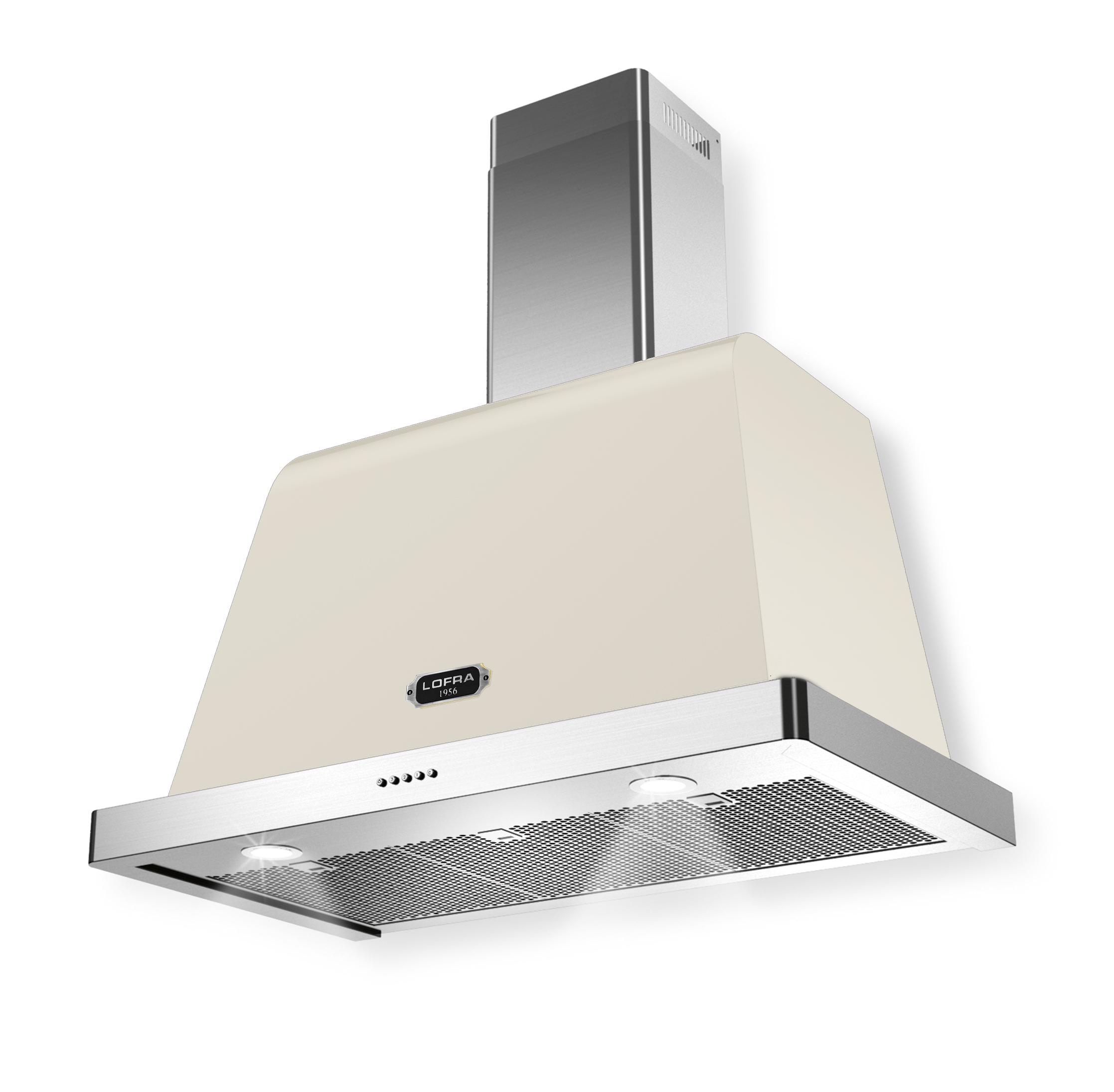 lofra-dolcevita-90-hotte-avorio-chrome-90-cm-800-m3-h image 1