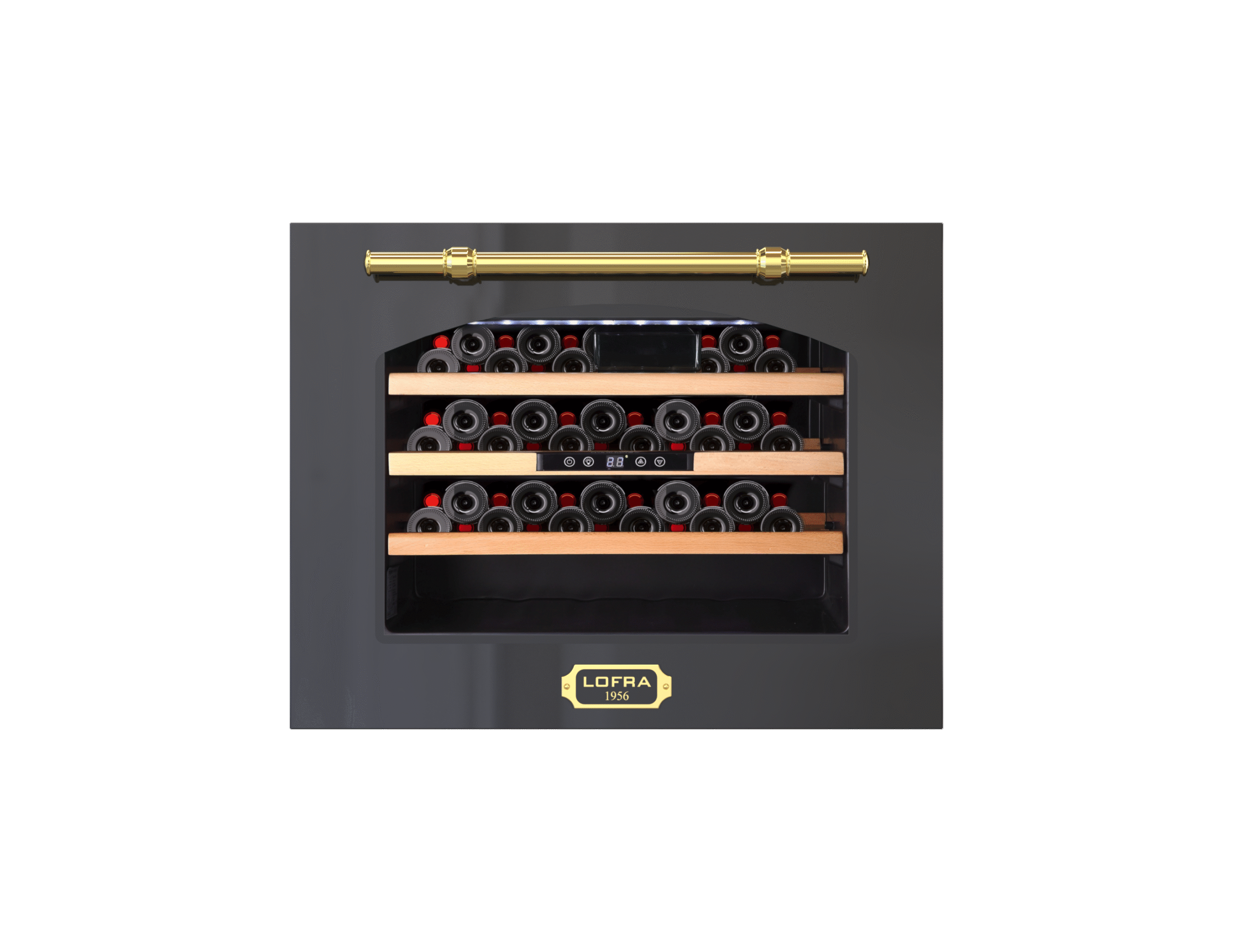 lofra-bottle-cooler-zbrnm24m-0-cave-vin-noir-mat-laiton image 1