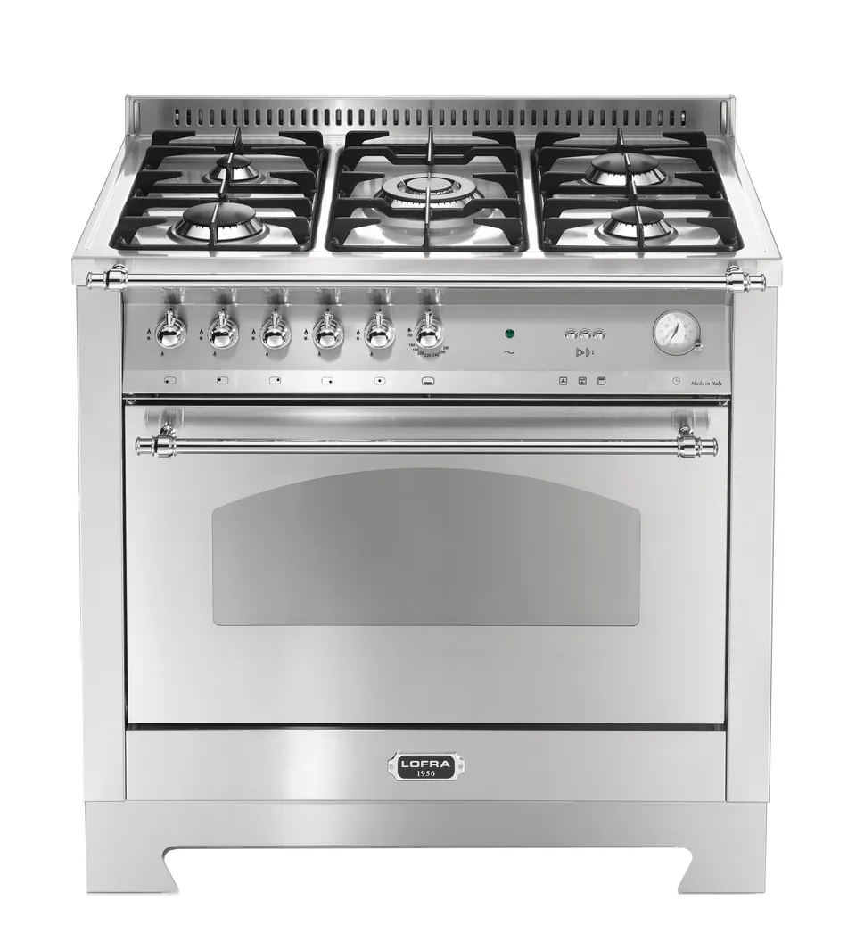 lofra-dolcevita-rsg96gvgt-ci-cuisini-re-gaz-90-cm-inox-chrome image 1
