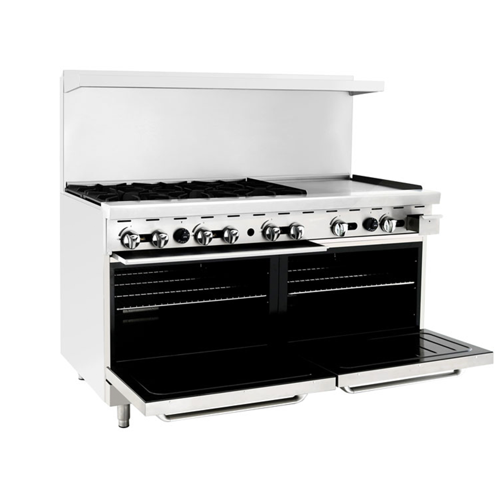 atosa-cookrite-agr-6b24gr-piano-gaz-6-feux-plancha-24-four image 2