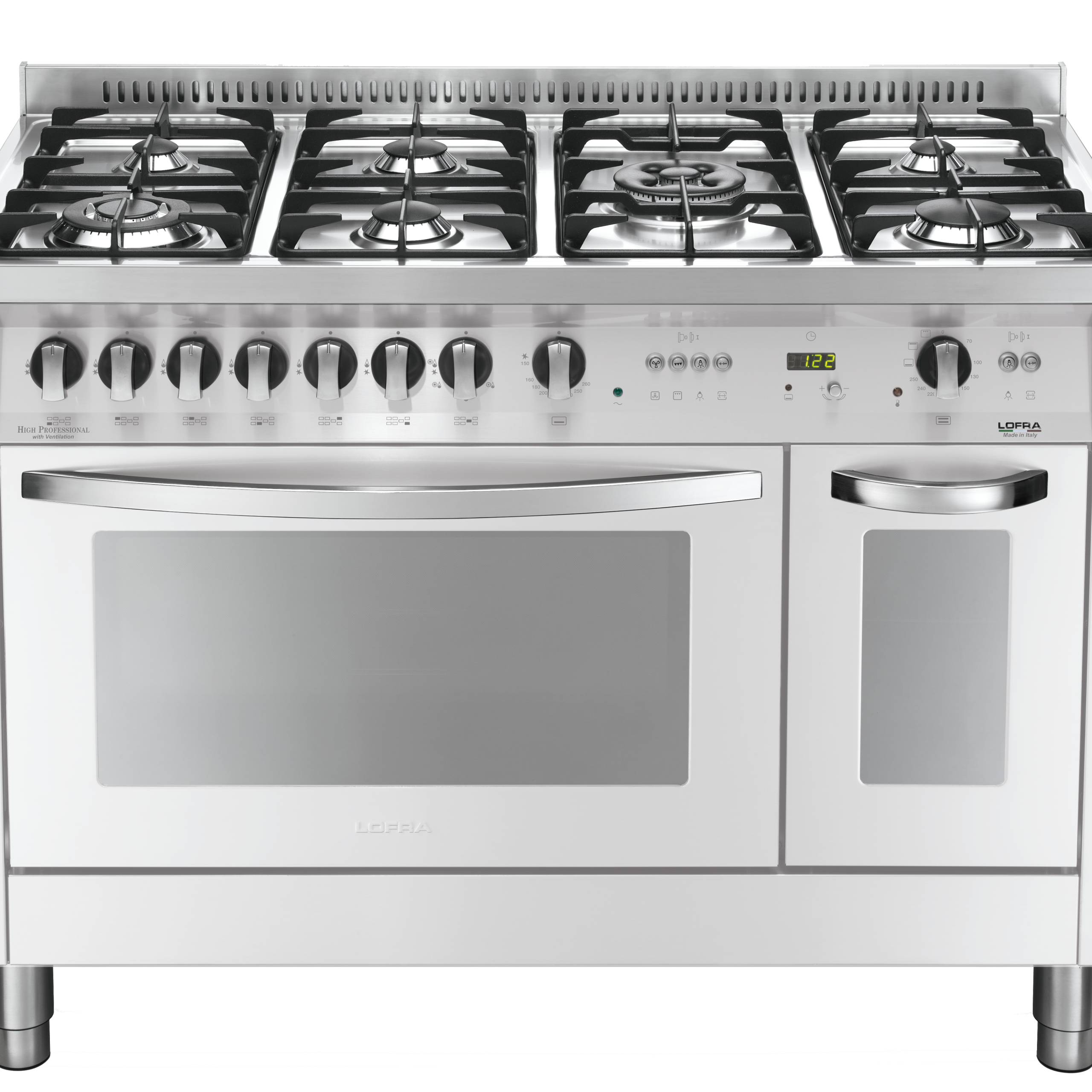 lofra-curva-pbpd126gv-e-2ci-cuisini-re-gaz-blanc-perle-5-feux image 1