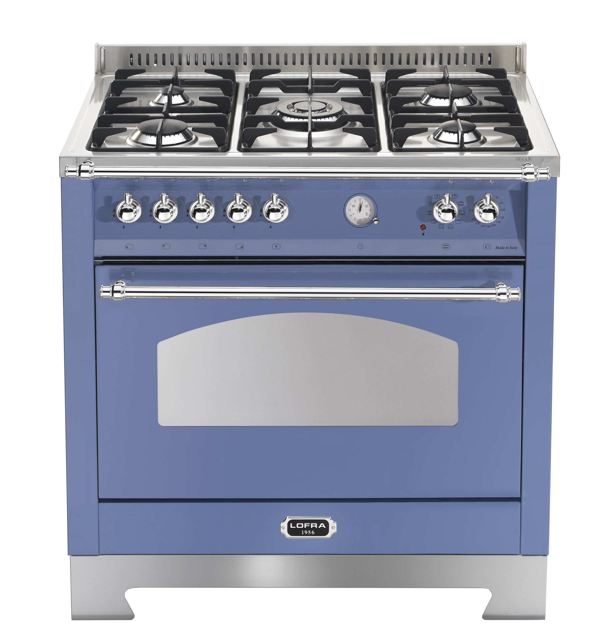lofra-rlvg96mft-cuisini-re-gaz-90-cm-lavande-chrome-5-feux image 1