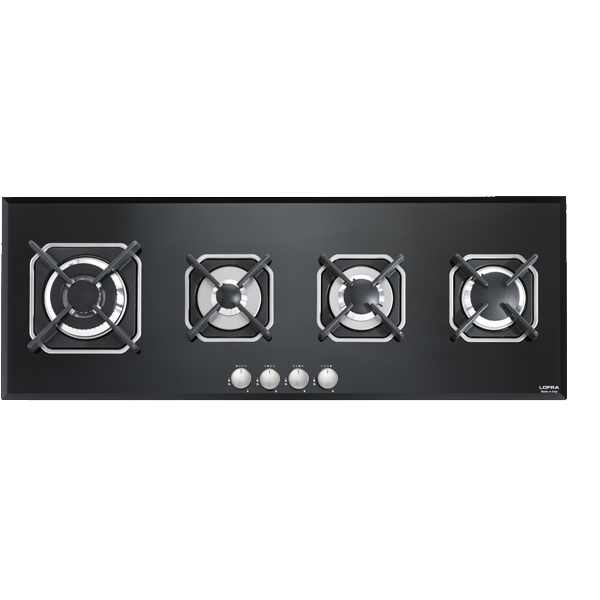 lofra-built-in-hobs-hgn190-plaque-gaz-verre-noir-3-feux image 1