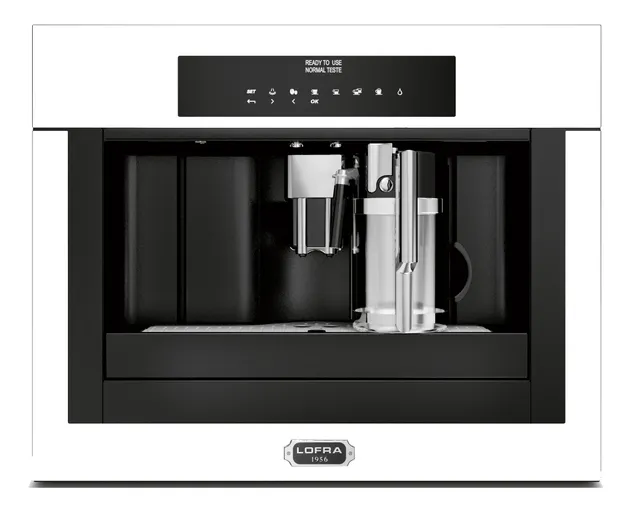 lofra-ybrpb66t-machine-caf-encastrable-blanc-perle-chrome image 1