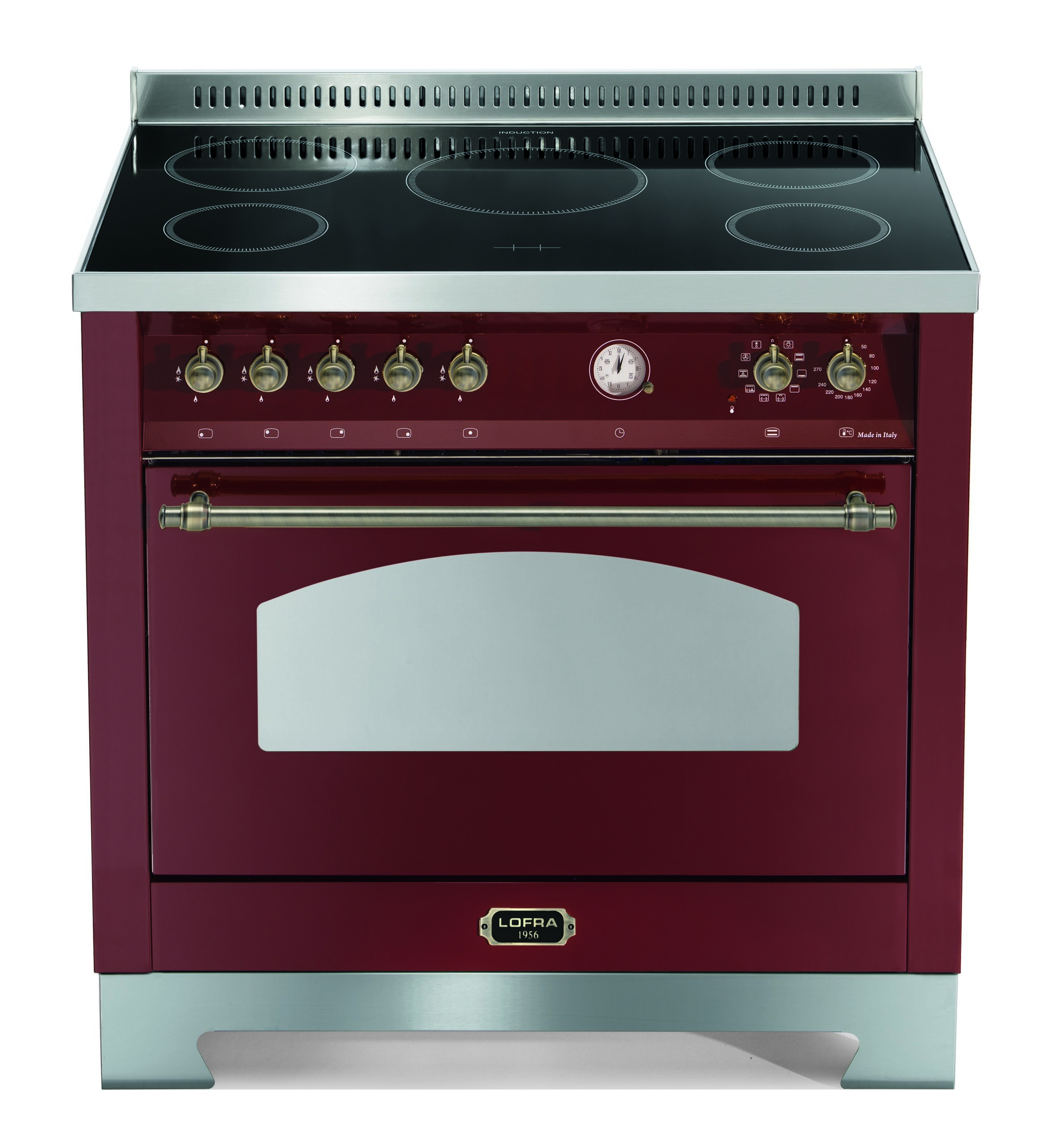 lofra-dolcevita-rrg96mft-5i-cuisini-re-90-cm-rouge-bronze image 1