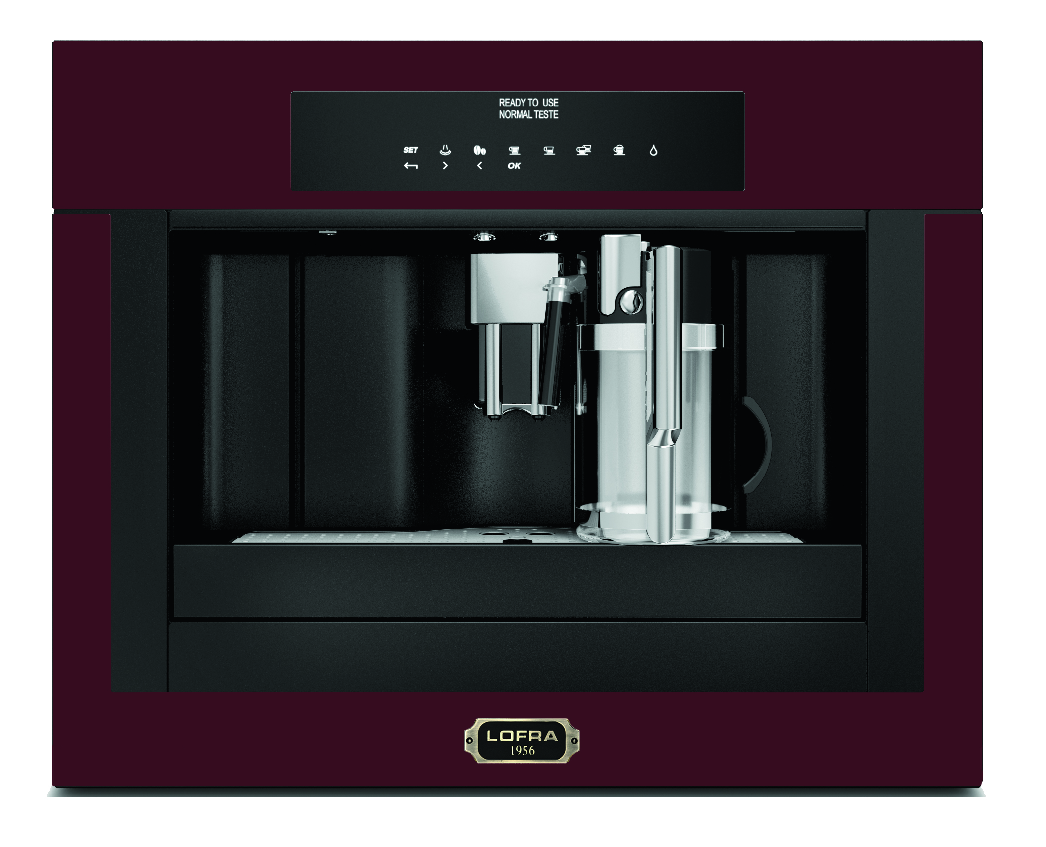 lofra-ybrr66t-machine-caf-encastrable-burgundy-bronze image 1