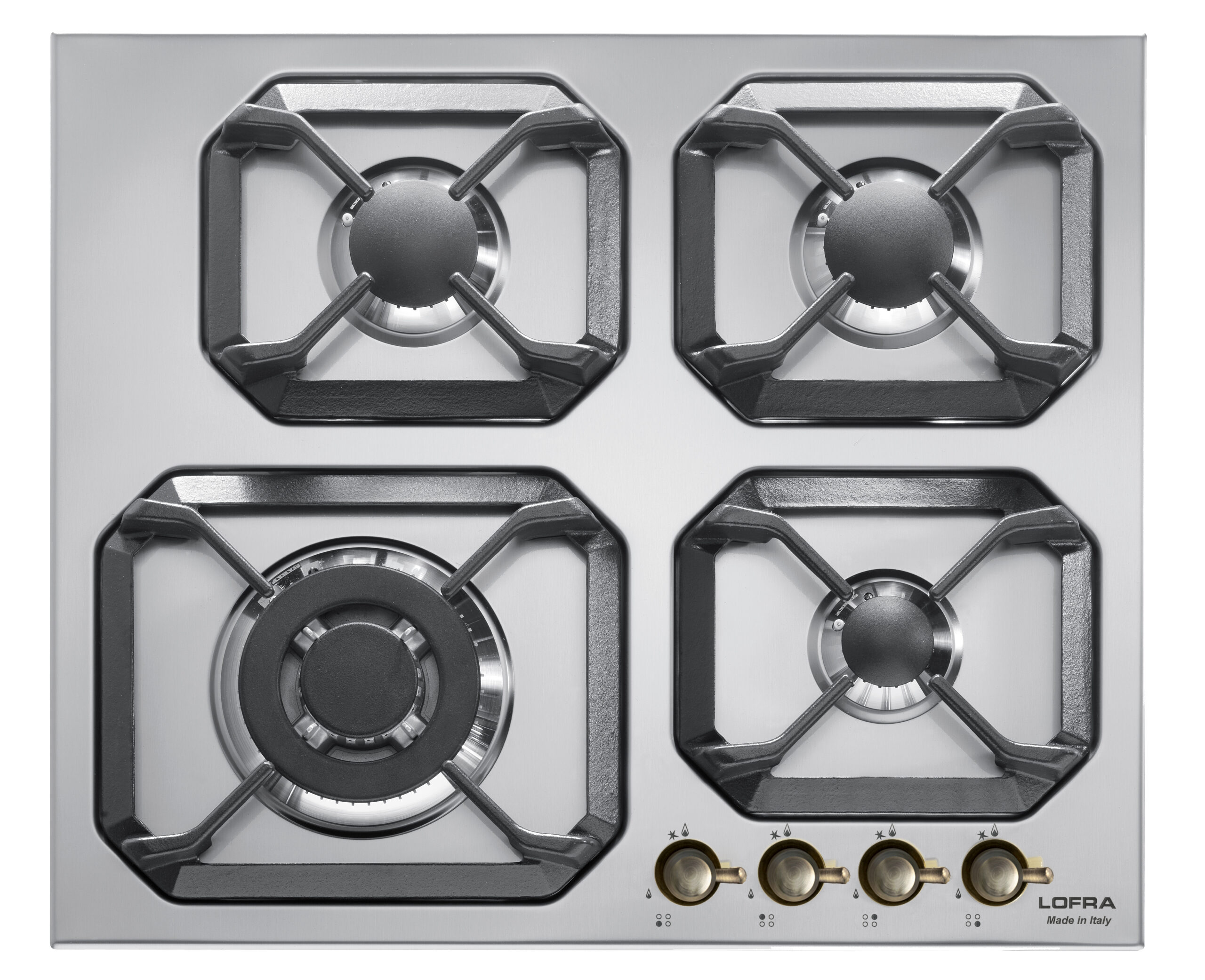 lofra-dolcevita-hrs6g0-plaque-gaz-acier-bronze-compacte image 1