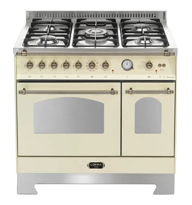 lofra-dolcevita-rbid96gvgte-ci-cuisini-re-ivoire-double-four-gaz image 1