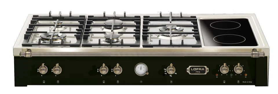 lofra-dolcevita-trnm126-5c-plan-cuisson-noir-mat-bronze image 1
