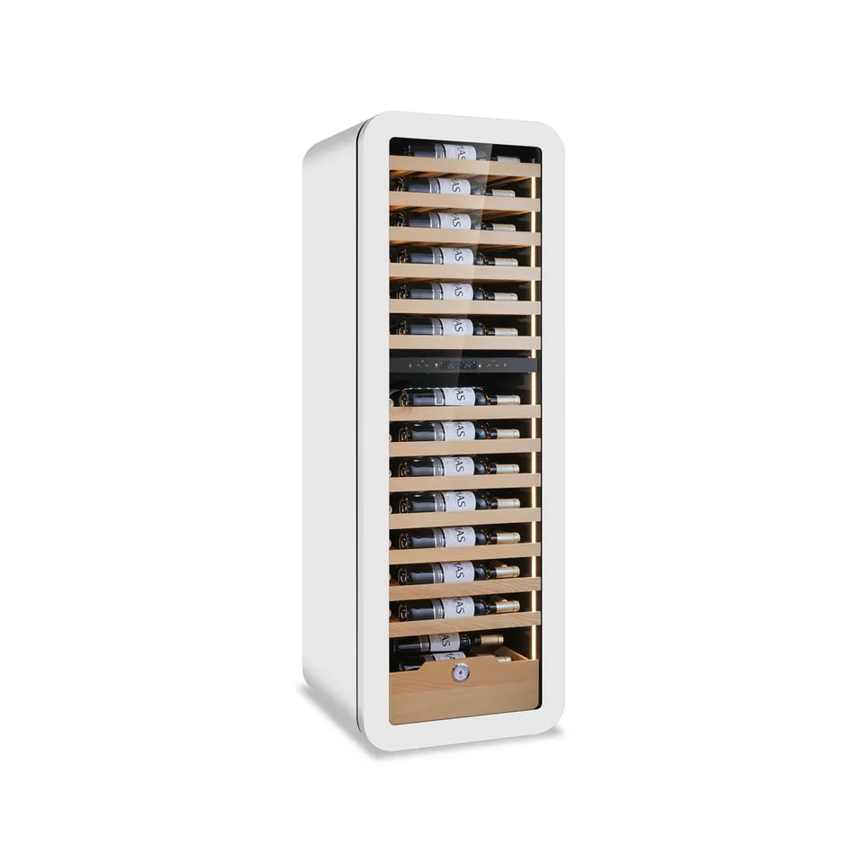 horekus-vino-kvin-big-2t-w-armoire-vin-2t-blanche-bois image 1