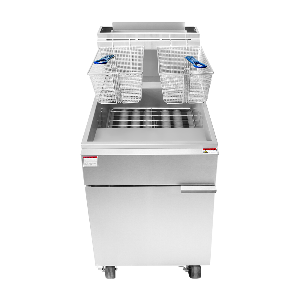 cookrite-atfs-75-friteuse-gaz-75-lb-inox-double-panier image 1