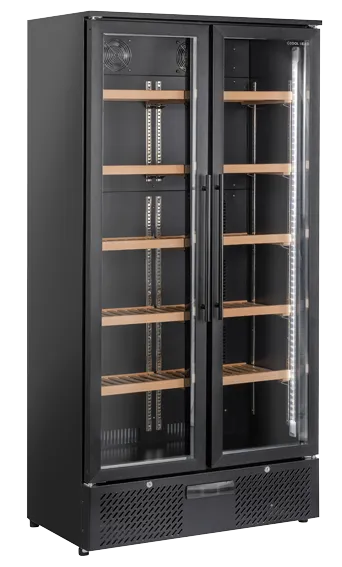 cool-head-wine-cw-758-cave-vin-450-l-noire-10-clayettes-bois image 1