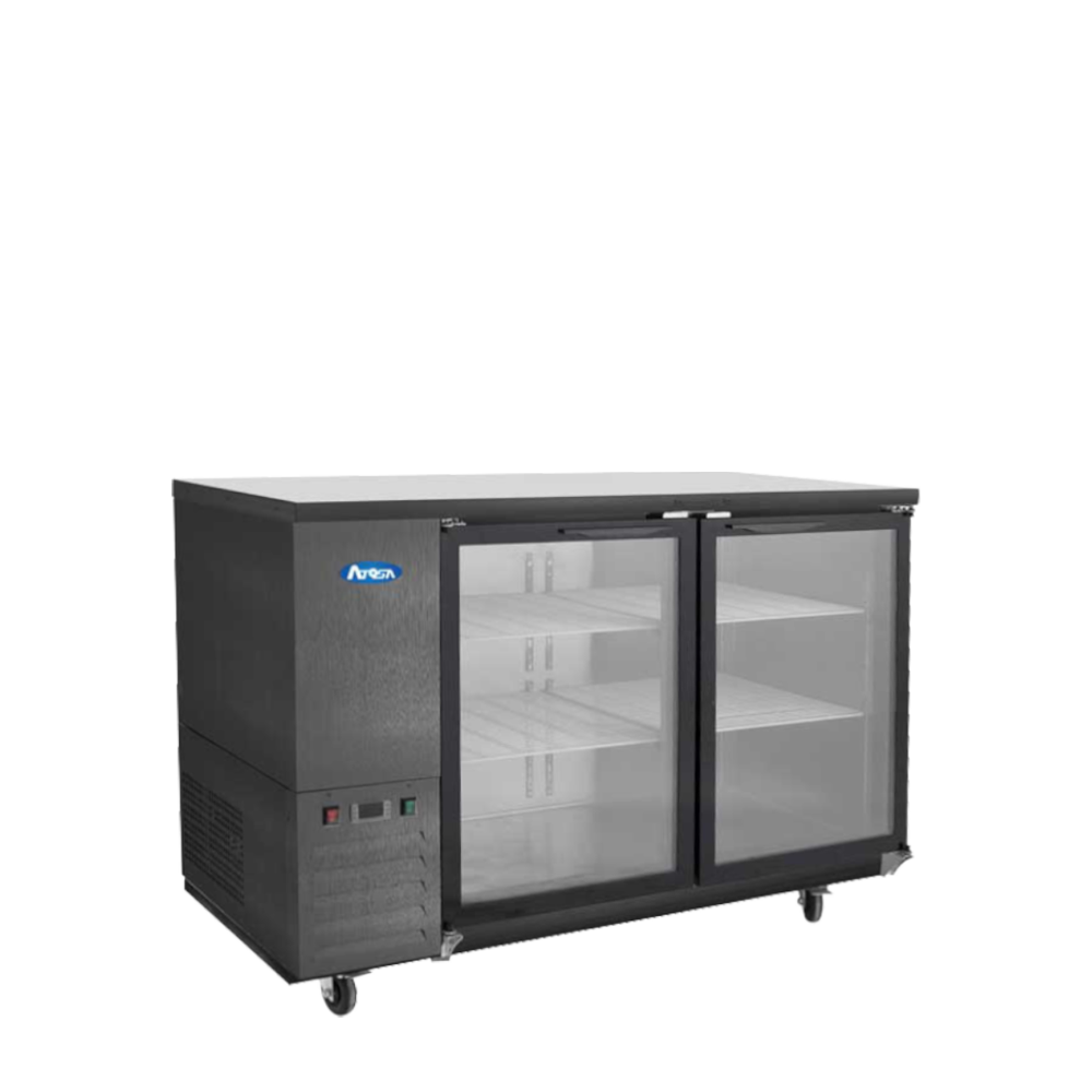 atosa-sbb48ggraus2-armoire-bar-r-frig-r-e-2-portes-verre-noire image 2