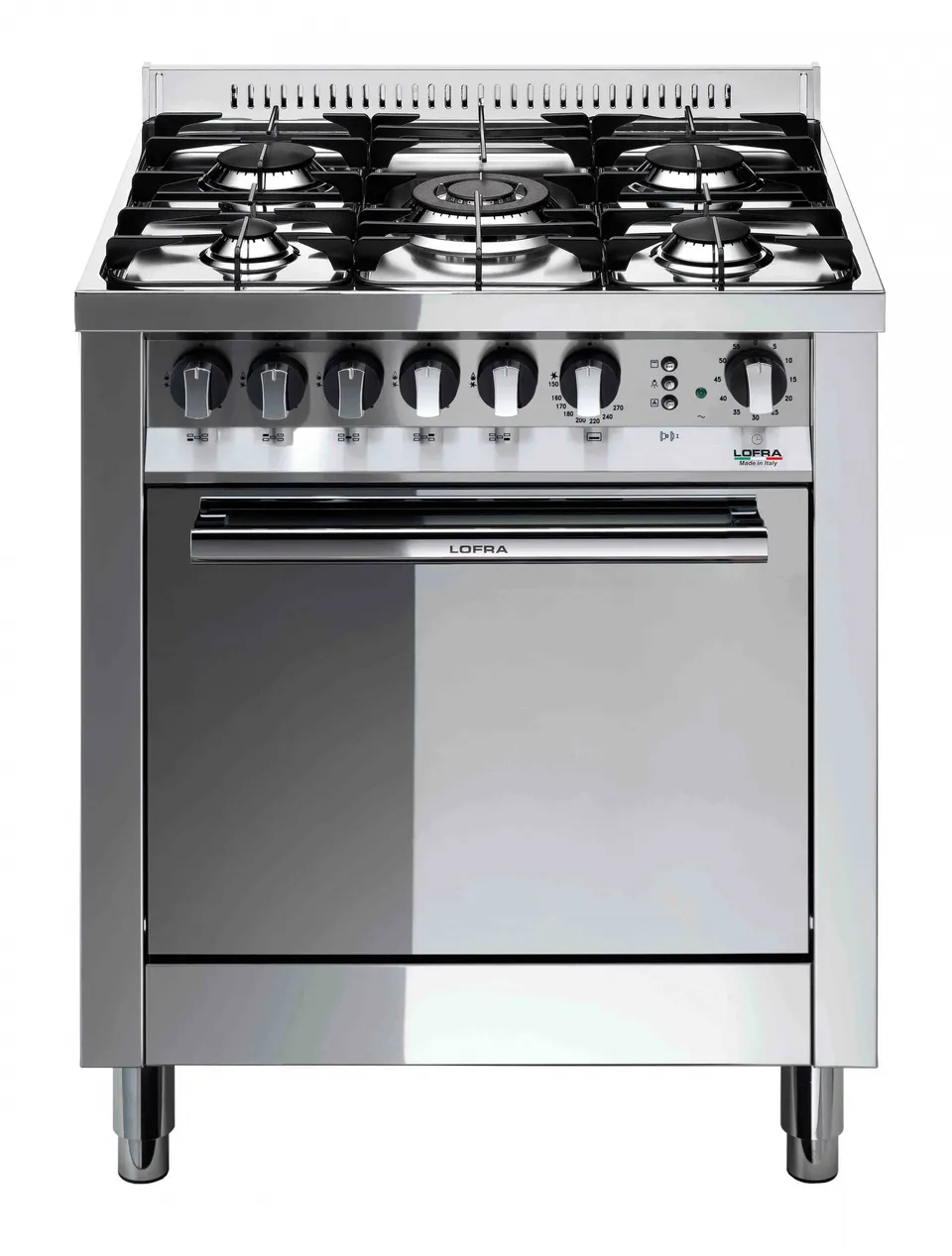lofra-maxima-m76gv-c-cuisini-re-inox-4-feux-four-gaz-70-cm image 1