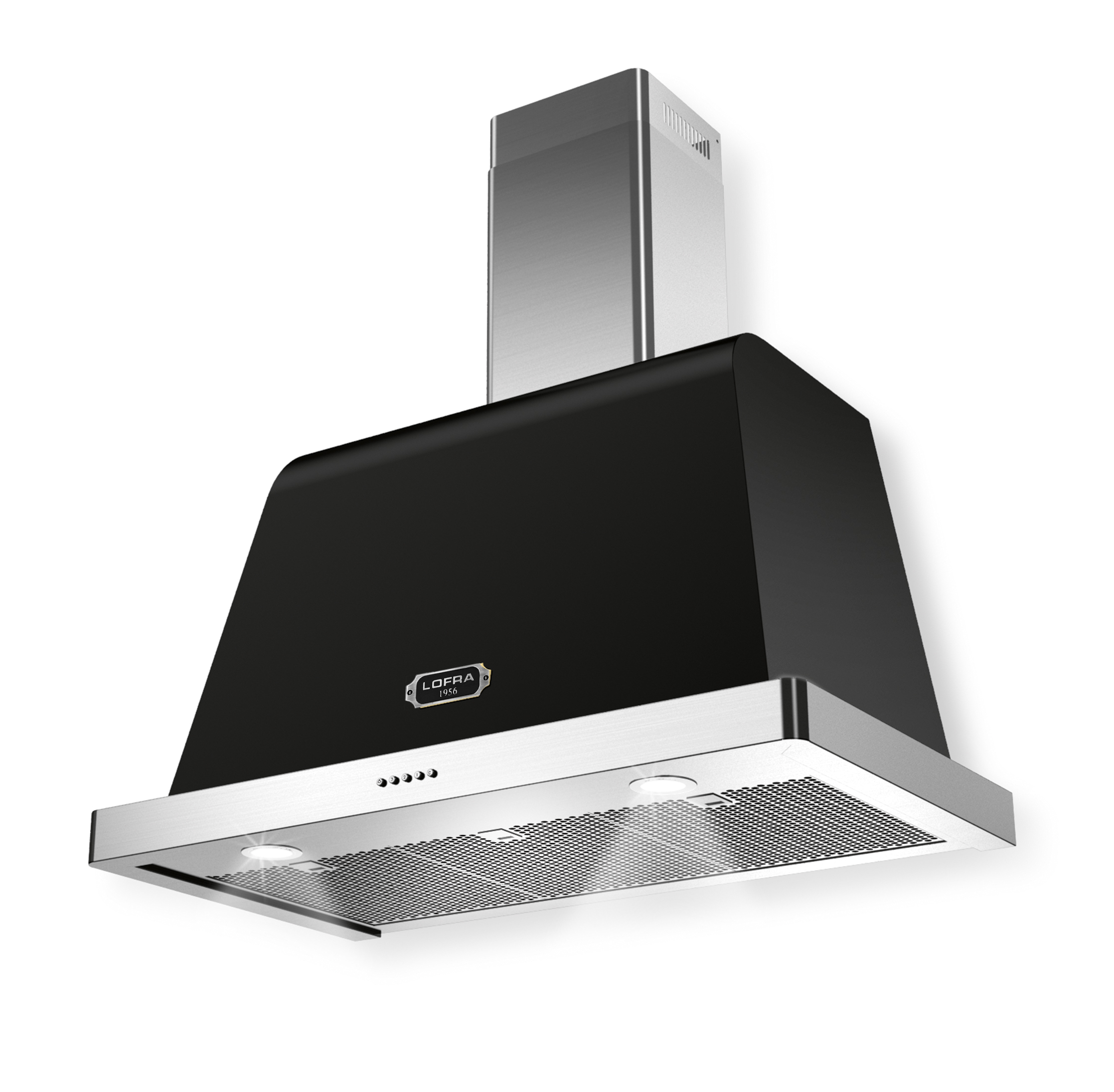 lofra-dolcevita-hotte-90-cm-noir-mat-chrome-800-m-h image 1