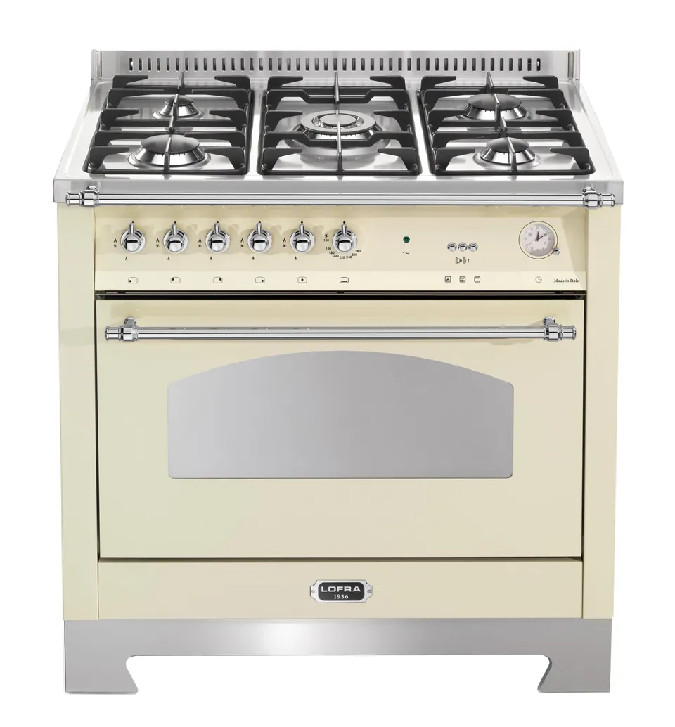 lofra-dolcevita-rbig96gvgt-ci-cuisini-re-90cm-ivoire-chrome image 1