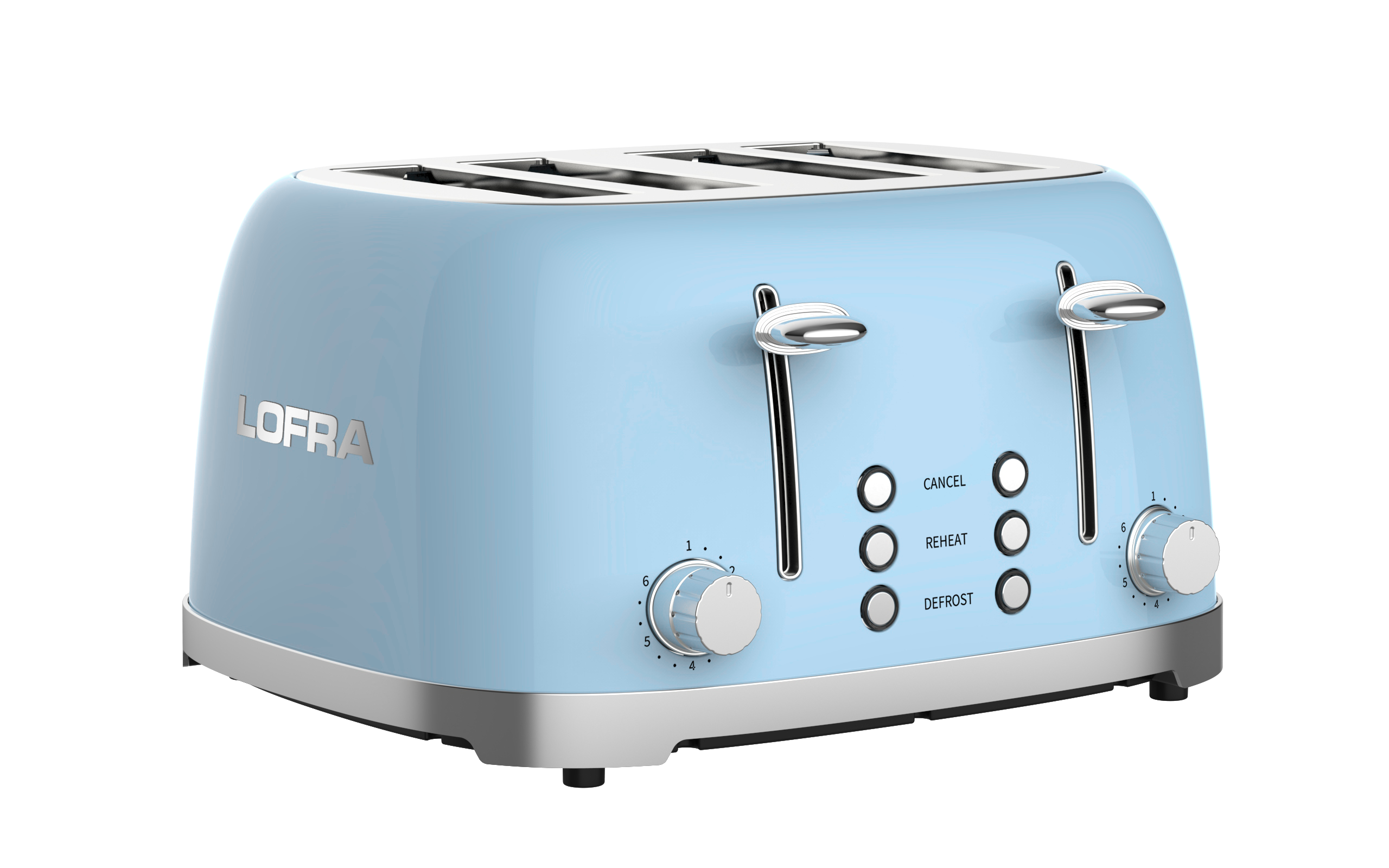 lofra-italb46e-1-grille-pain-4-tranches-bleu-clair-6-niveaux image 1