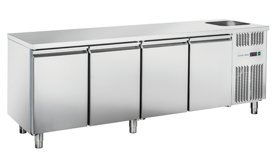 cool-head-inox-rc-4100lv-table-r-frig-r-e-gn1-1-avec-lavabo image 1