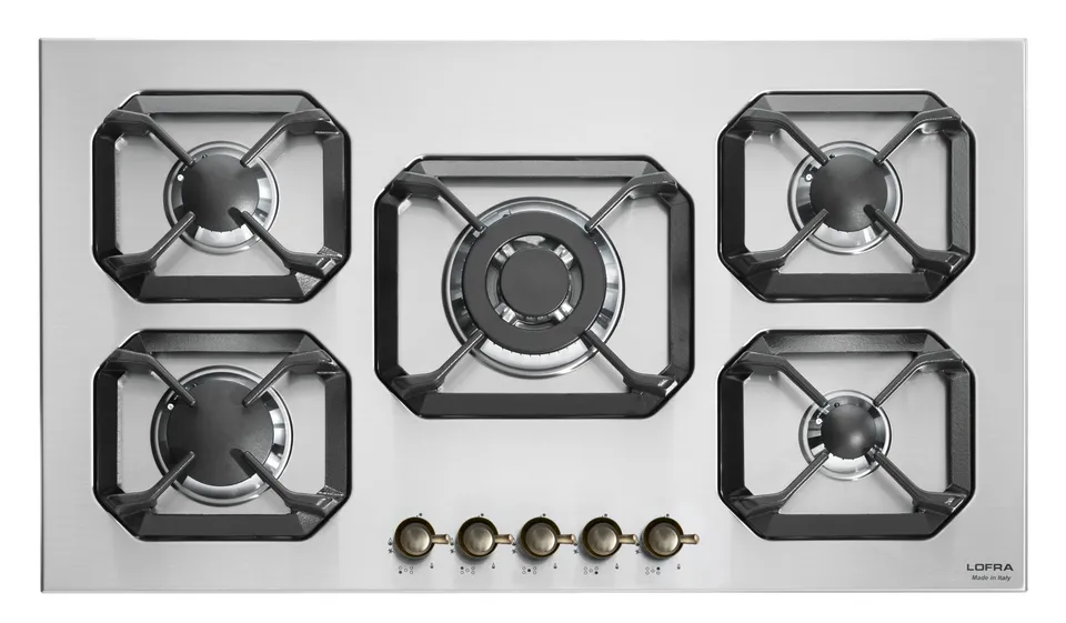 lofra-dolcevita-hrs9a0-plaque-gaz-inox-bronze-70-cm-4-feux image 1