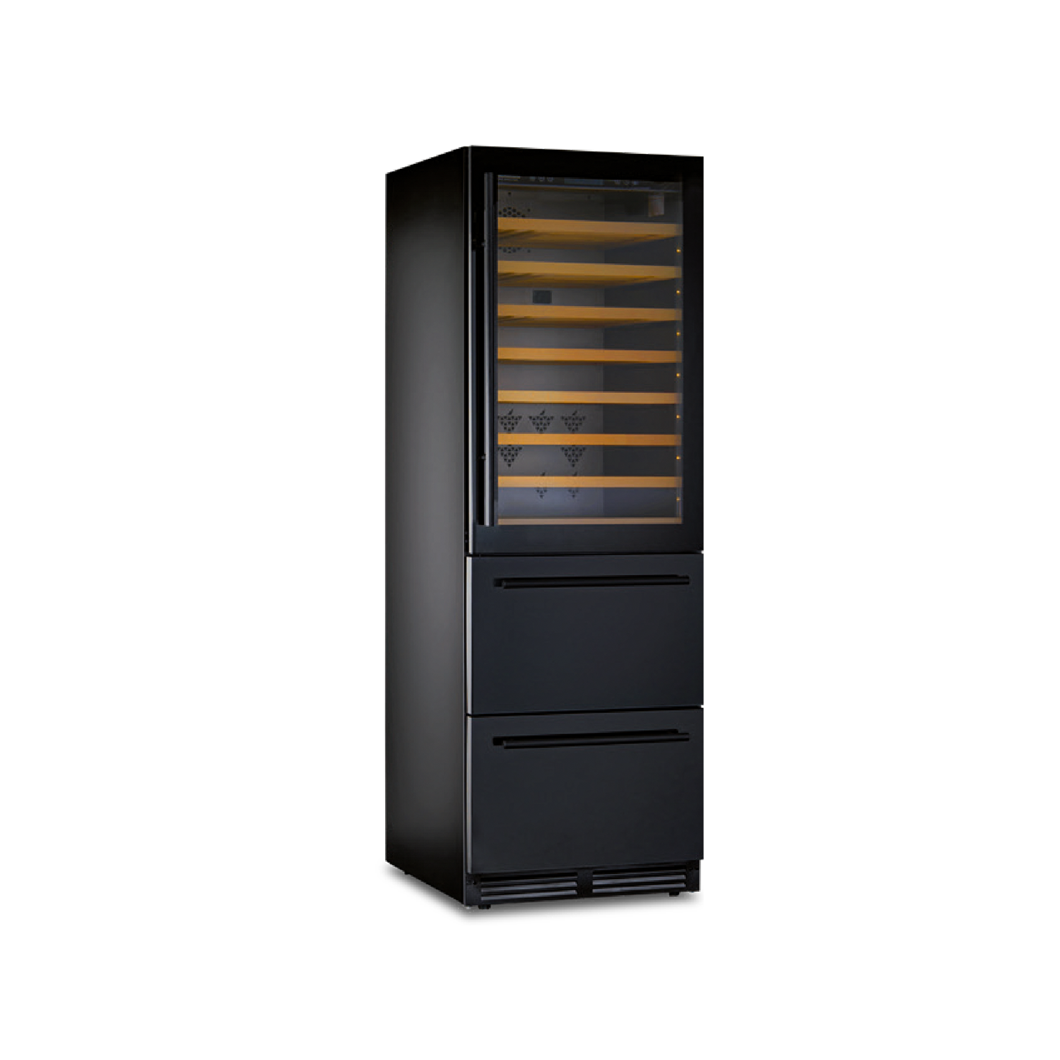 horekus-vino-dw190b-armoire-vin-black-tiroirs image 1