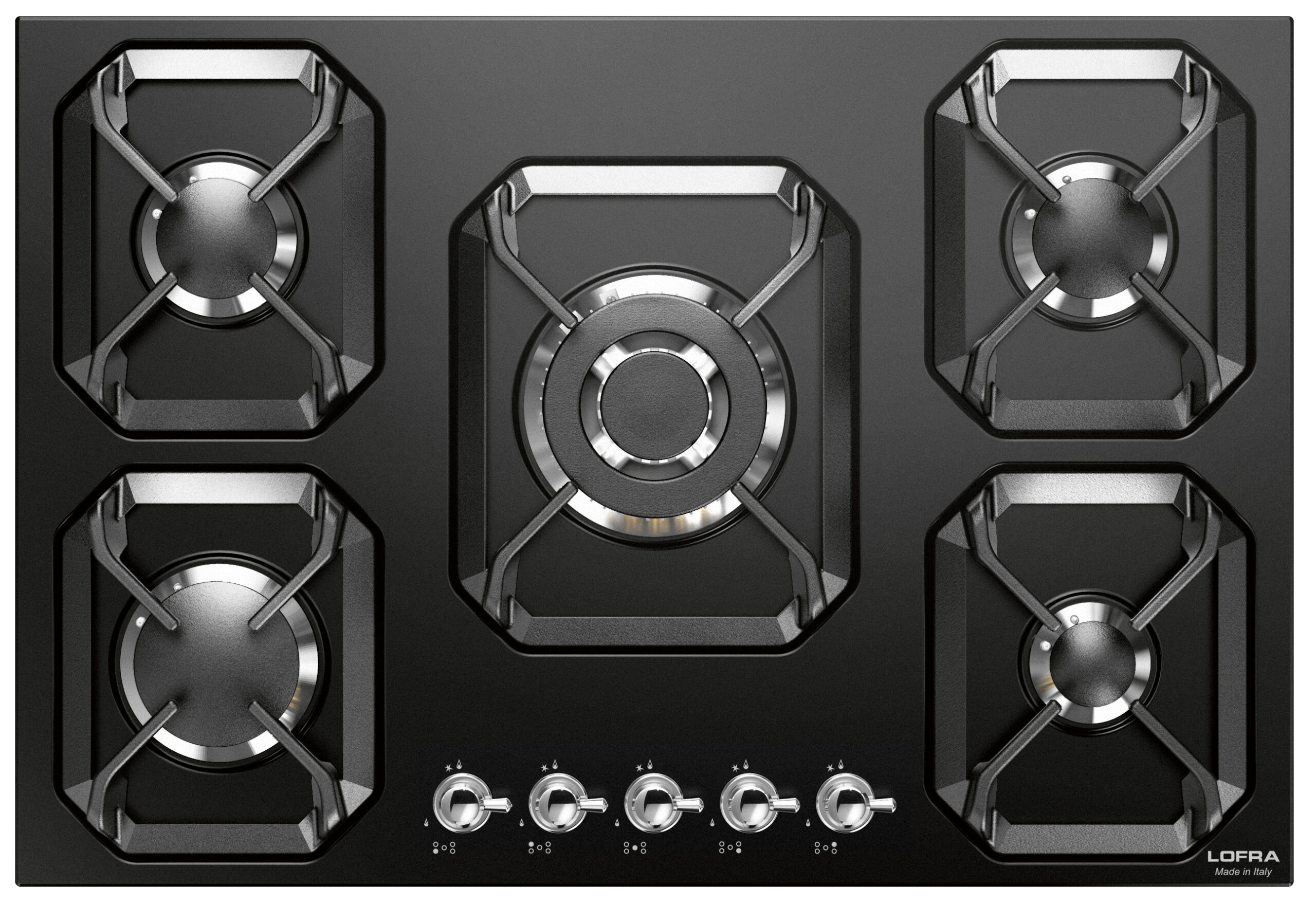 lofra-dolcevita-hrnm7a0-plaque-gaz-70-cm-chrome image 1