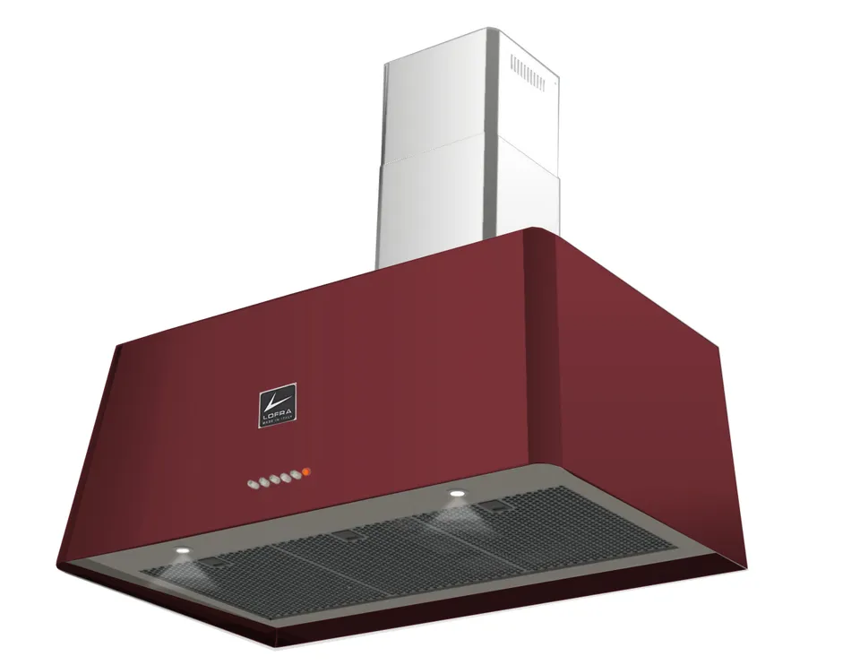 lofra-rainbow-90-hotte-rouge-burgundy-90-cm-600-m3-h image 1
