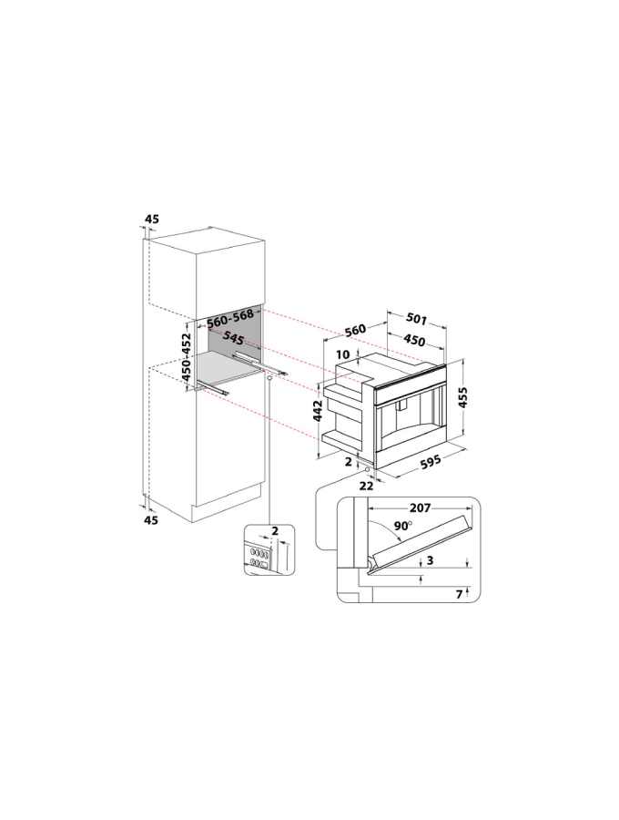 campomatic-w11-cm145-machine-caf-encastrable-noire image 3