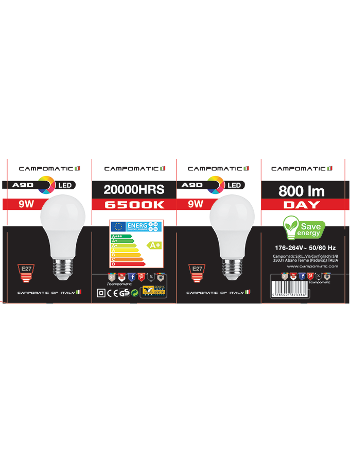 campomatic-lighting-a9d-9w-ampoule-led-9w-blanc image 2