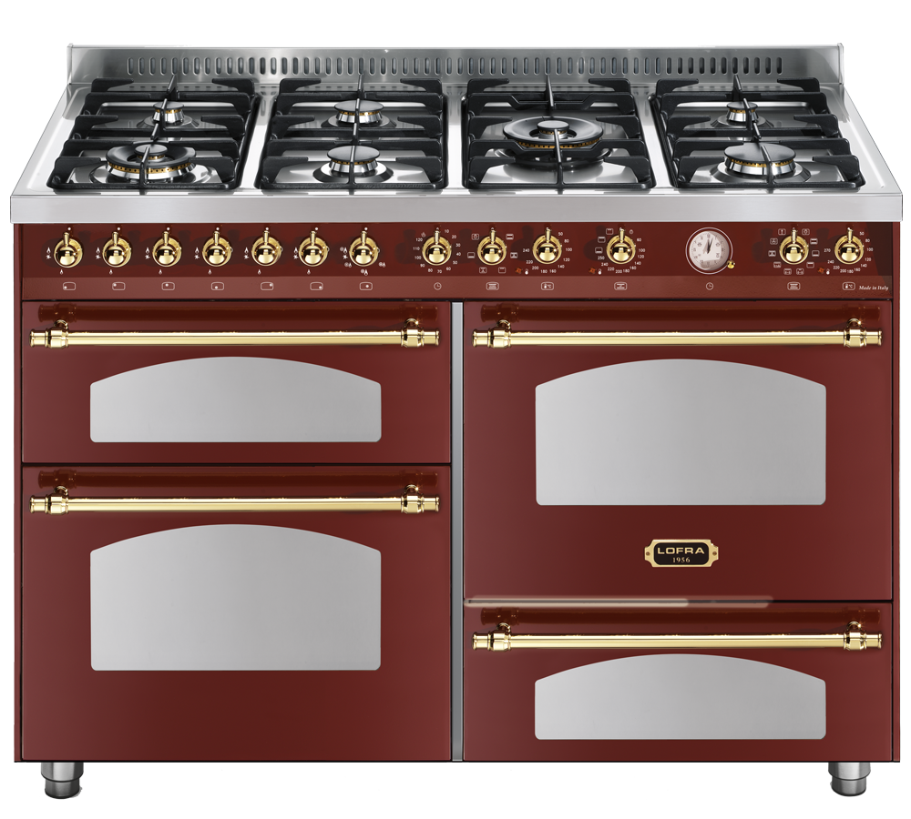 lofra-dolcevita-rr126smfet-mft-2aeo-cuisini-re-120-cm-rouge image 1