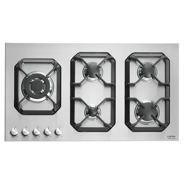 lofra-hls9b0-table-de-cuisson-gaz-90-cm-inox-5-feux image 1